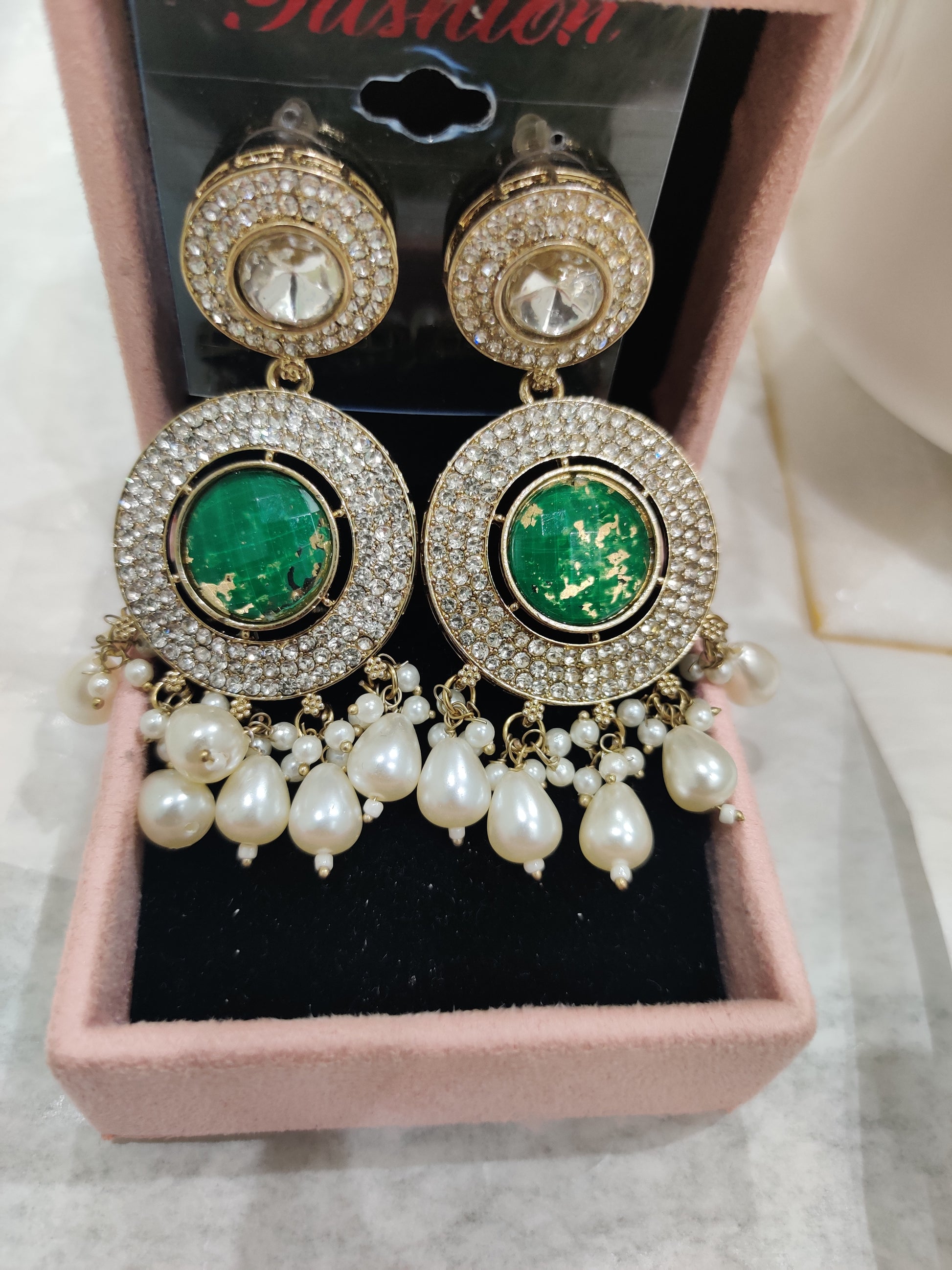 ✨Marbled Jhumkas