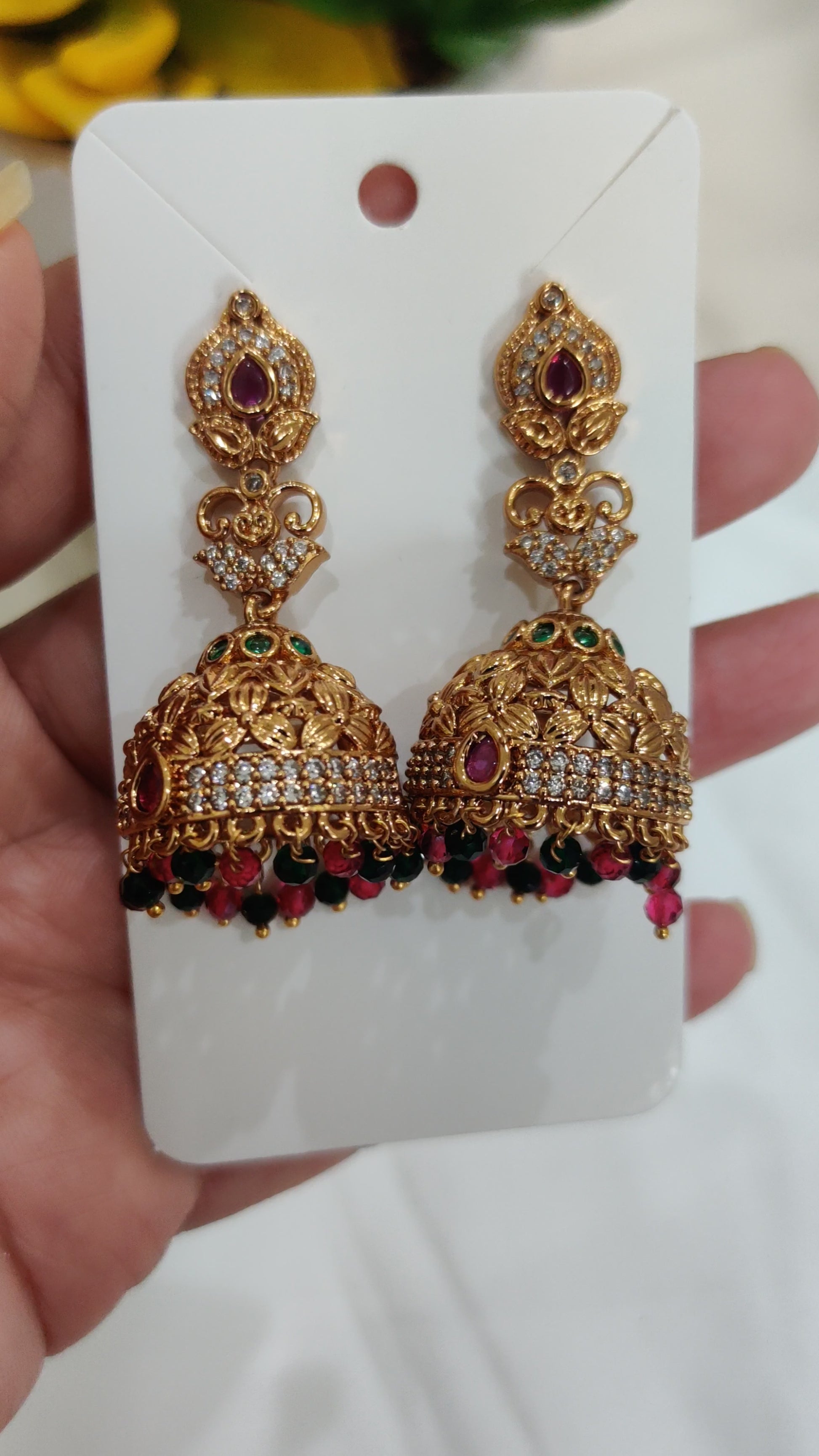 ✨ Regal Rasa Jhumkas