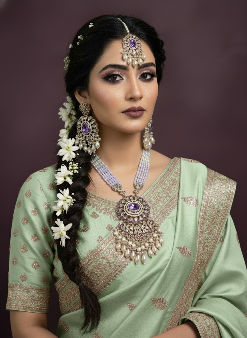 Royal Amethyst to Turquoise Bloom—Two Masterpieces of Tradition, Color, and Craft