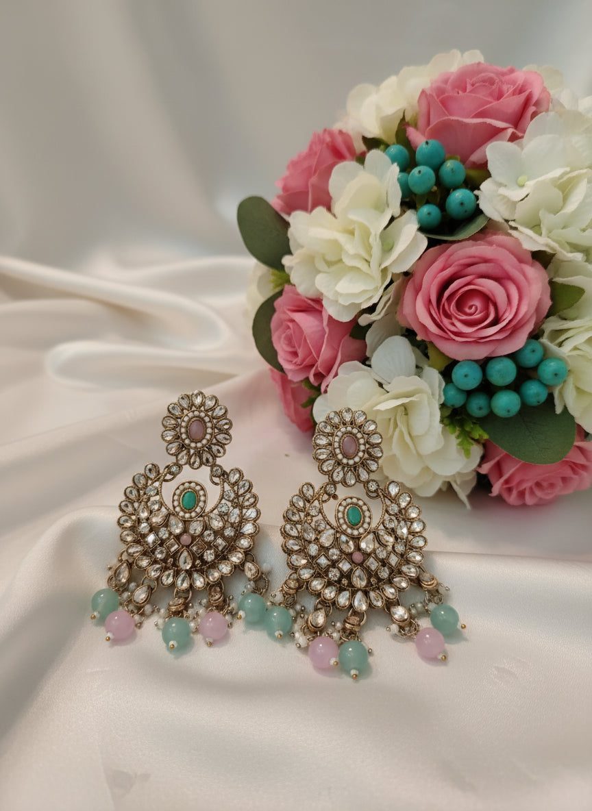 "Gulbahar Royale” – A Symphony of Florals and Festive Grace