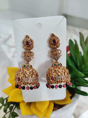 ✨ Regal Rasa Jhumkas